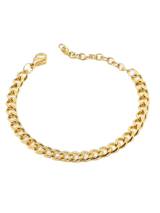 Bracelet [1.5*6*8mm] 16 +5cm Titanium Steel  Hip Hop Hollow  Geometric Chain Necklace